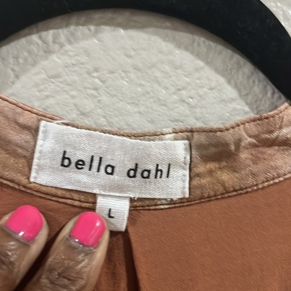 Pleat Front Maxi Dress in Rust Stripes Size Large - Picture 4 of 16